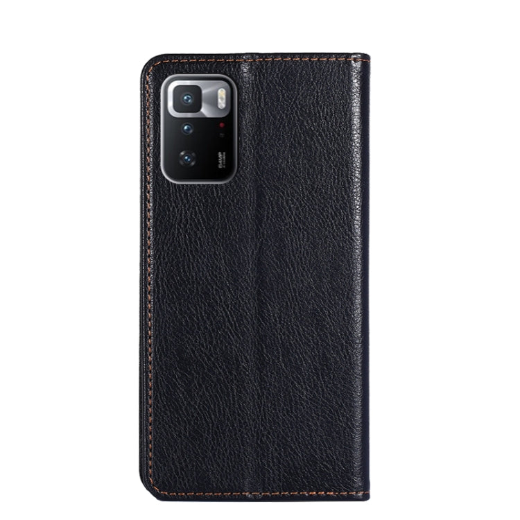 For Xiaomi Redmi Note 10 Pro China Gloss Oil Solid Color Magnetic Leather Phone Case