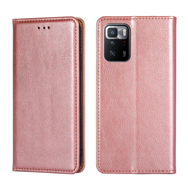 For Xiaomi Redmi Note 10 Pro China Gloss Oil Solid Color Magnetic Leather Phone Case