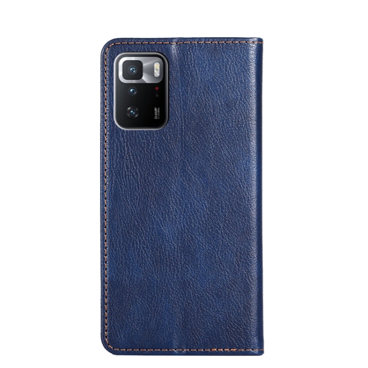 For Xiaomi Redmi Note 10 Pro China Gloss Oil Solid Color Magnetic Leather Phone Case