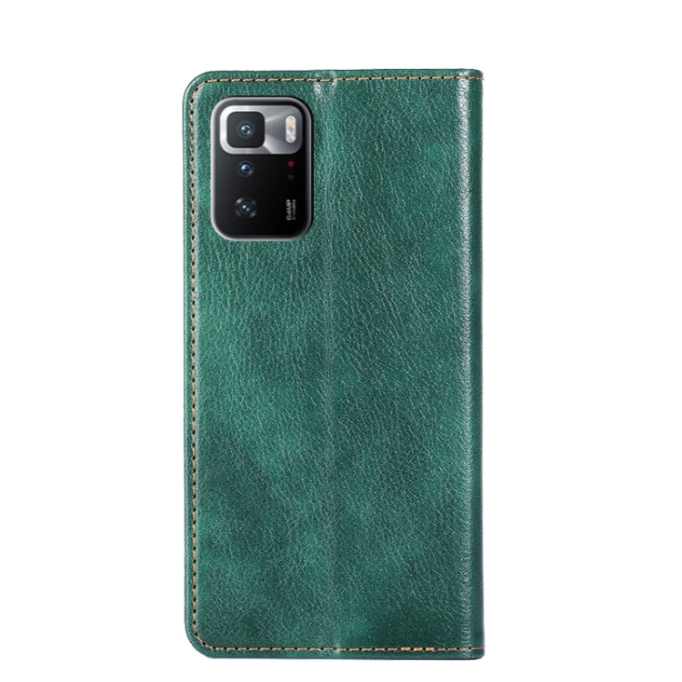 For Xiaomi Redmi Note 10 Pro China Gloss Oil Solid Color Magnetic Leather Phone Case