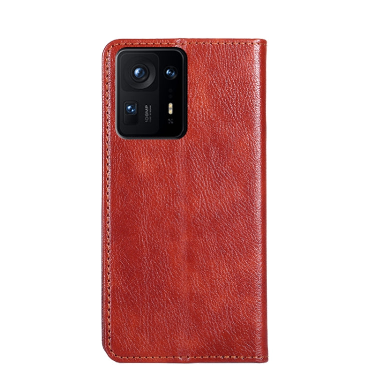 For Xiaomi Mix 4 Gloss Oil Solid Color Magnetic Leather Phone Case