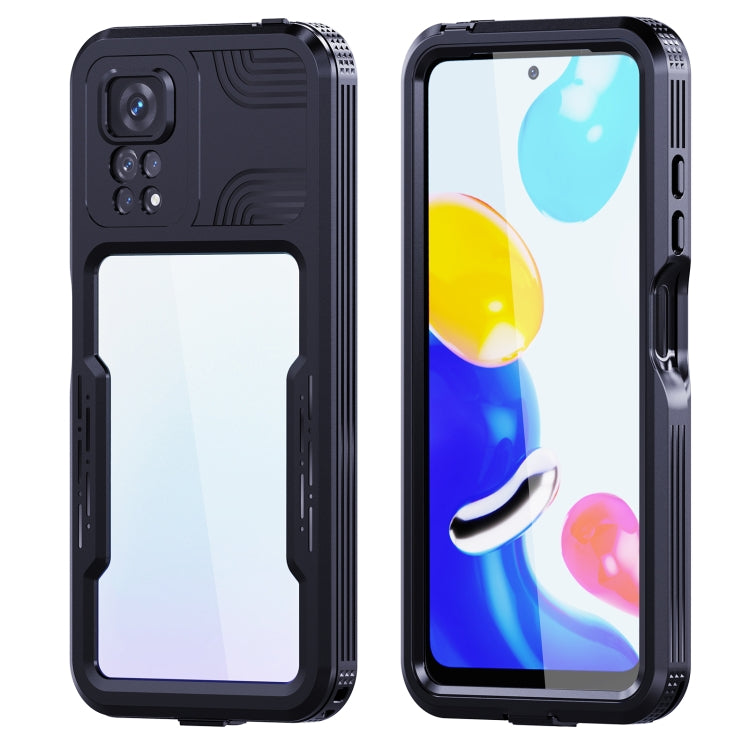 For Xiaomi Redmi Note 11 4G Global/Redmi Note 11s Global RedPepper TPU + PC + PET Waterproof Shockproof Phone Case(Black)