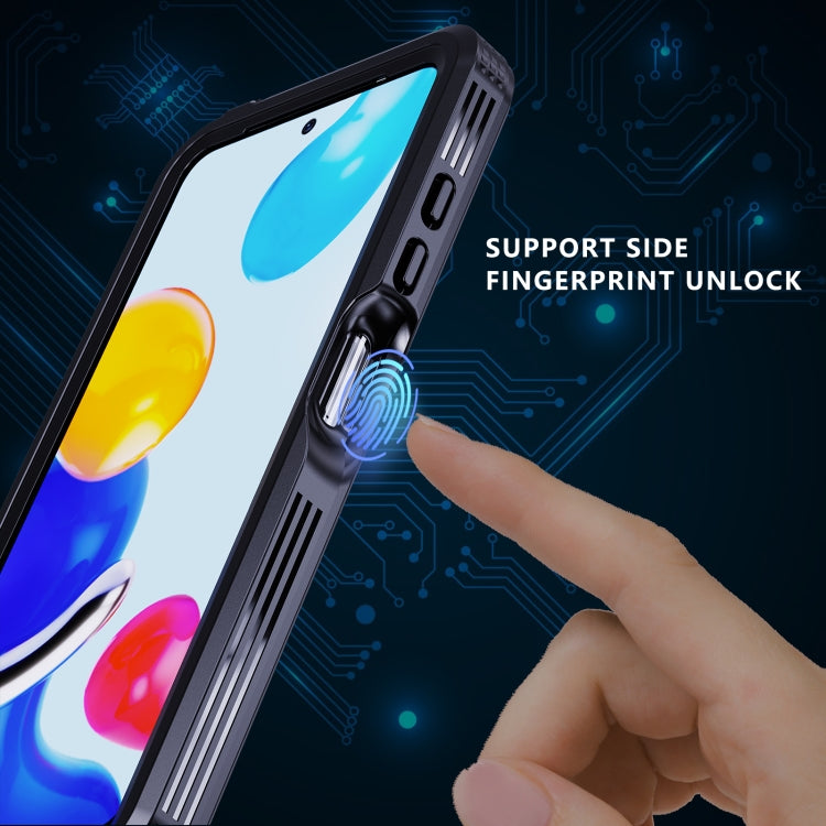 For Xiaomi Redmi Note 11 4G Global/Redmi Note 11s Global RedPepper TPU + PC + PET Waterproof Shockproof Phone Case(Black)