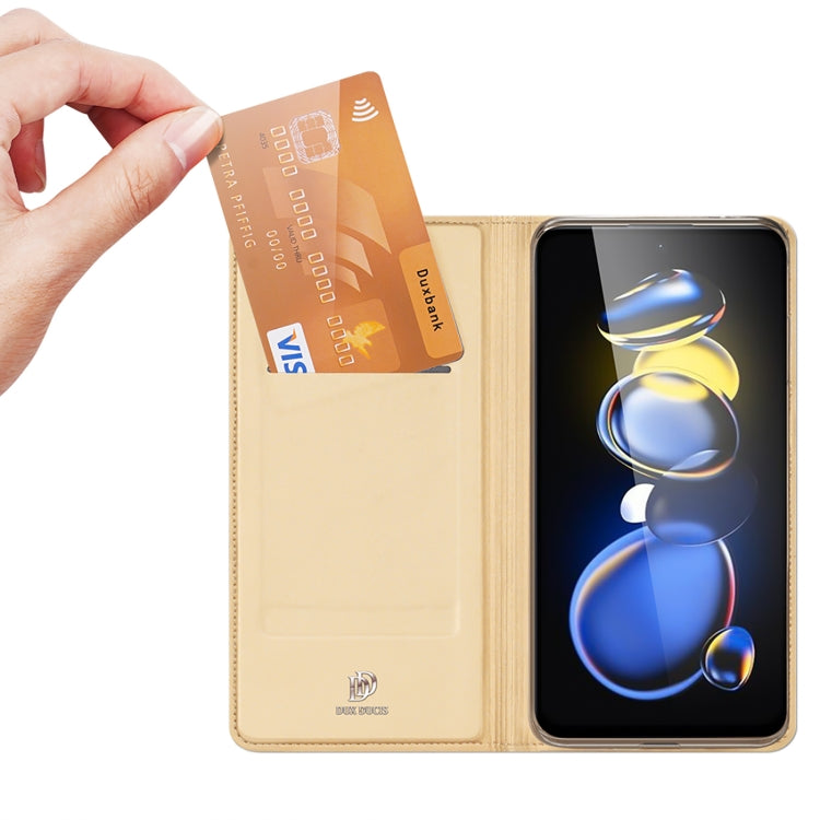 For Xiaomi Redmi Note 11T Pro/Redmi Note 11T Pro+ DUX DUCIS Skin Pro Series Shockproof Leather Phone Case