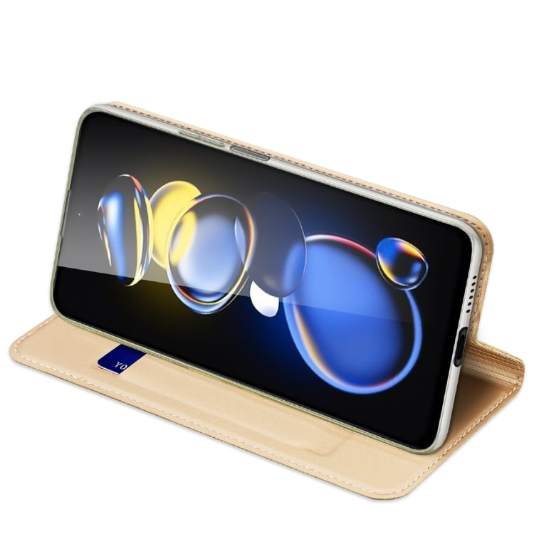 For Xiaomi Redmi Note 11T Pro/Redmi Note 11T Pro+ DUX DUCIS Skin Pro Series Shockproof Leather Phone Case