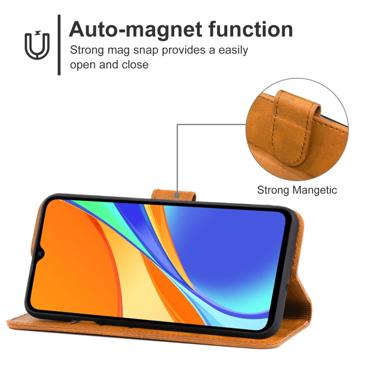 For Xiaomi Redmi 9C Leather Phone Case