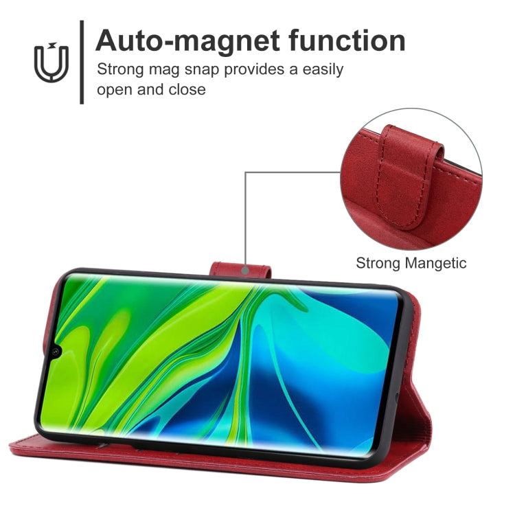 For Xiaomi Mi CC9 Pro Leather Phone Case