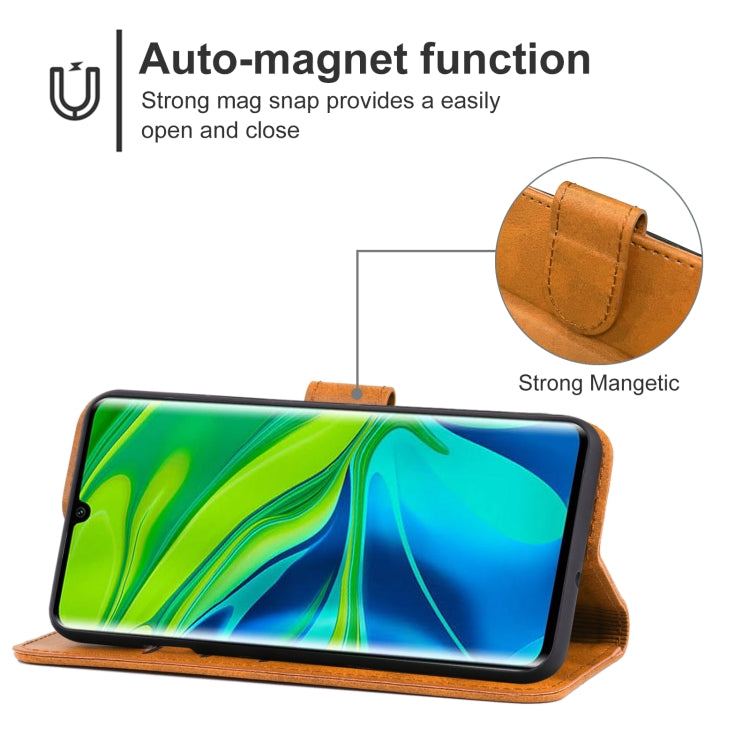 For Xiaomi Mi CC9 Pro Leather Phone Case