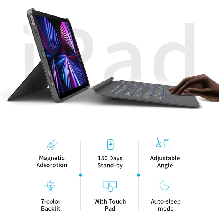 WiWU Combo Magnetic Detachable Keyboard Protective Case For iPad 10.9 & 11 inch(Black)