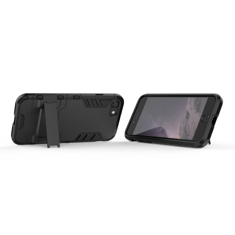 For iPhone SE 2022 / SE 2020 PC + TPU Shockproof Protective Case with Holder