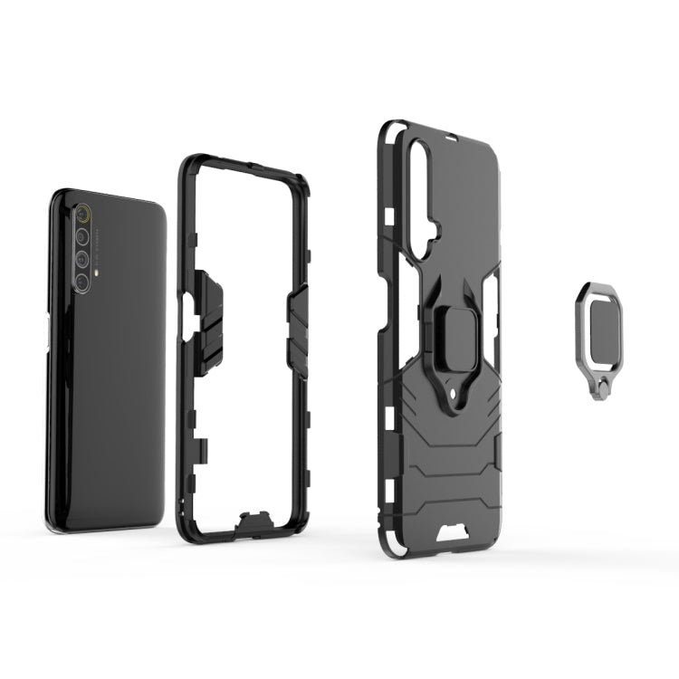 For OPPO Realme X50 5G Shockproof PC + TPU Protective Case with Magnetic Ring Holder