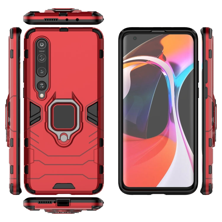 For Xiaomi 10 Shockproof PC + TPU Protective Case with Magnetic Ring Holder