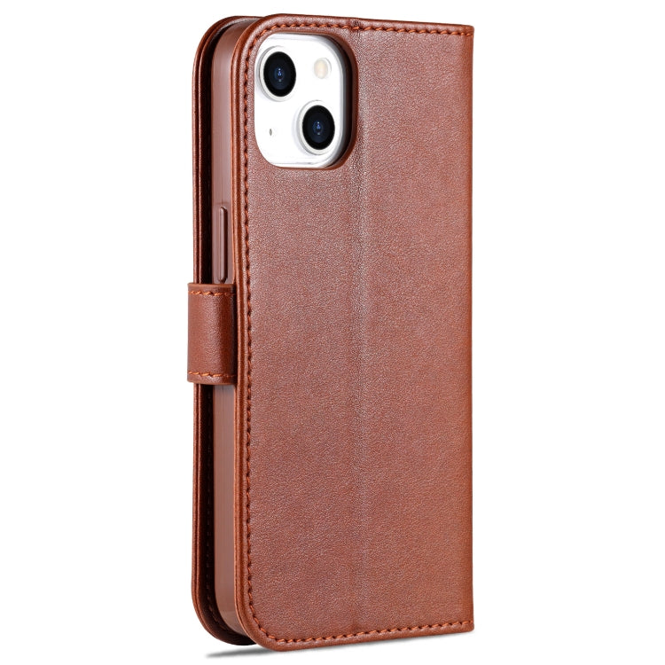 For iPhone 14 AZNS Sheepskin Texture Horizontal Flip Leather Case