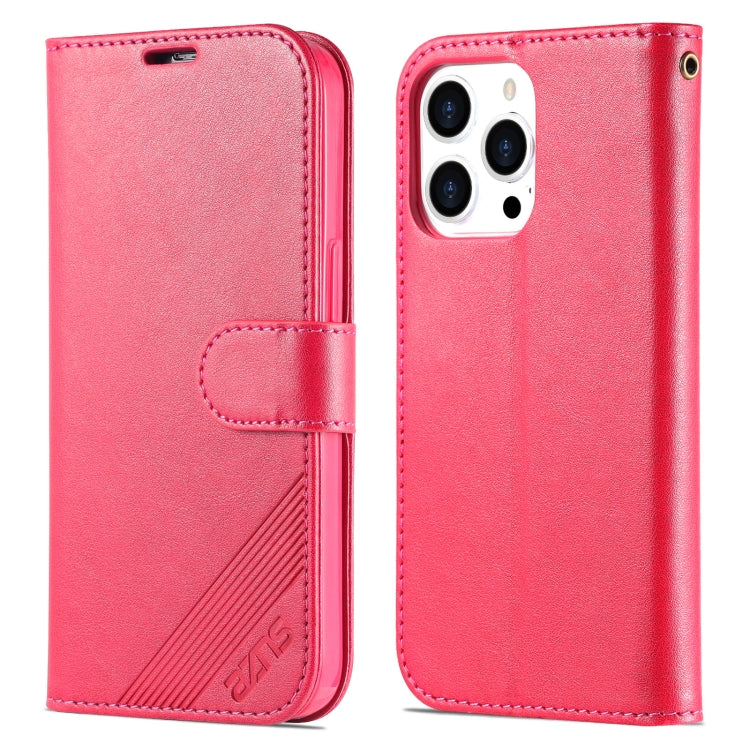For iPhone 14 Pro AZNS Sheepskin Texture Horizontal Flip Leather Case