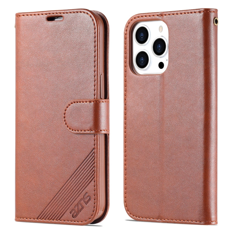 For iPhone 14 Pro AZNS Sheepskin Texture Horizontal Flip Leather Case