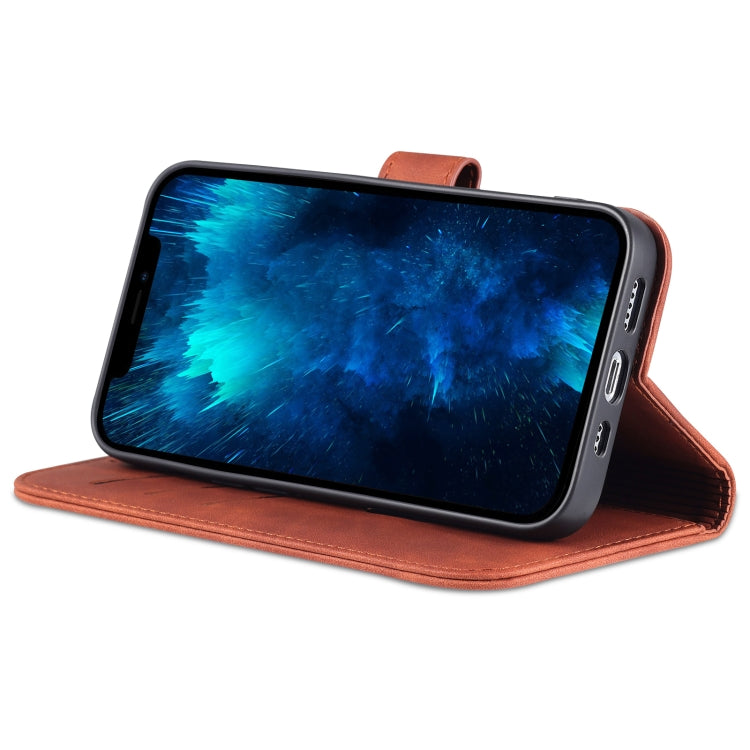 For iPhone 14 Pro AZNS Skin Feel Calf Texture Horizontal Flip Leather Case