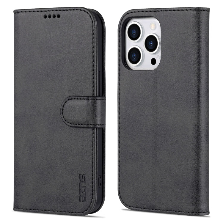 For iPhone 14 Pro AZNS Skin Feel Calf Texture Horizontal Flip Leather Case