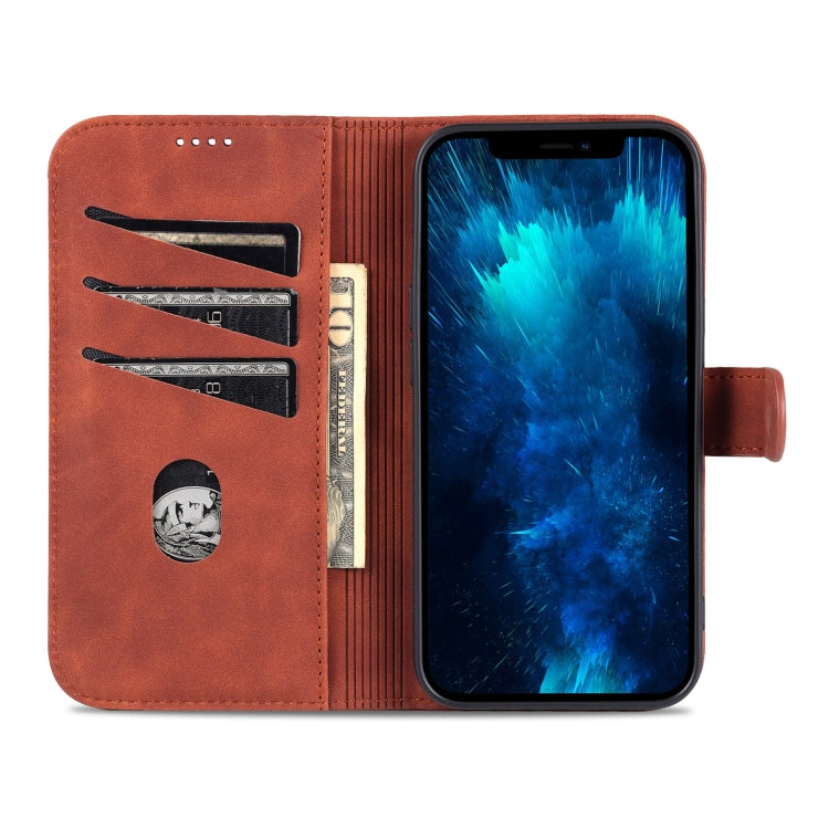 For iPhone 14 Pro Max AZNS Skin Feel Calf Texture Horizontal Flip Leather Case