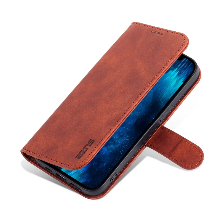 For iPhone 14 Pro Max AZNS Skin Feel Calf Texture Horizontal Flip Leather Case
