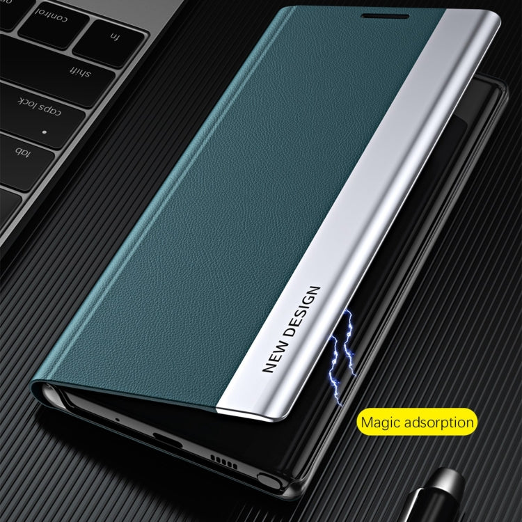 For iPhone 14 Plus Side Electroplated Magnetic Leather Phone Case