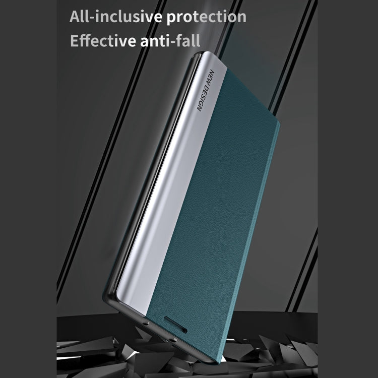 For iPhone 14 Pro Side Electroplated Magnetic Leather Phone Case