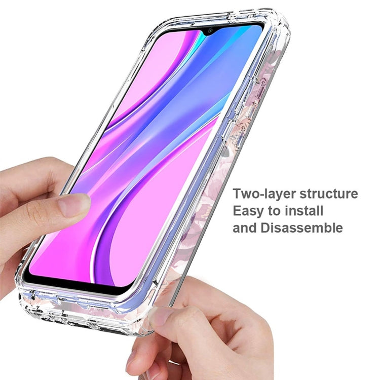 For Xiaomi Redmi 9 PC+TPU Transparent Painted Phone Case