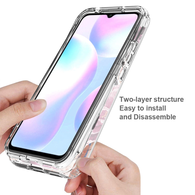 For Xiaomi Redmi 9A PC+TPU Transparent Painted Phone Case