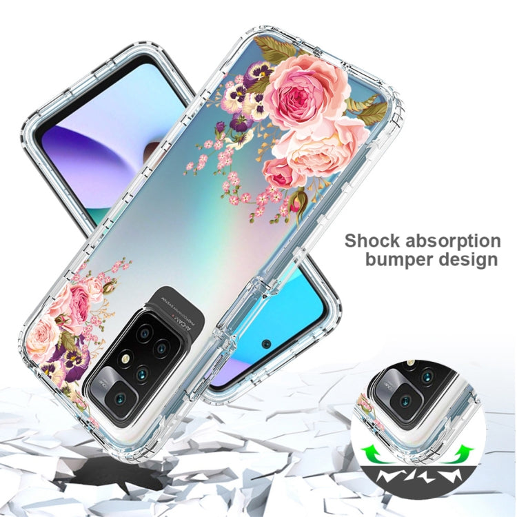 For Xiaomi Redmi 10 PC+TPU Transparent Painted Phone Case