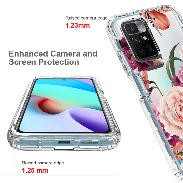 For Xiaomi Redmi 10 PC+TPU Transparent Painted Phone Case