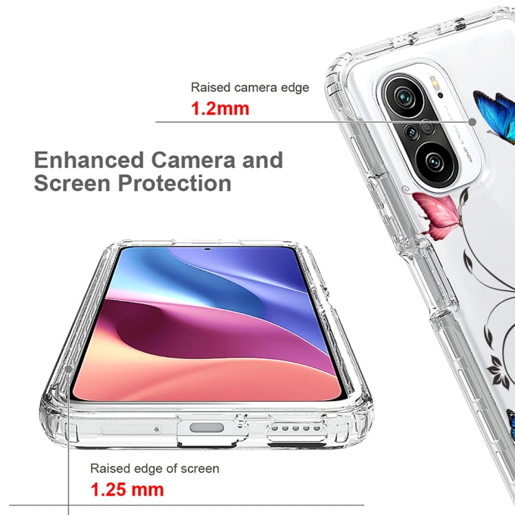 For Xiaomi Redmi K40 PC+TPU Transparent Painted Phone Case