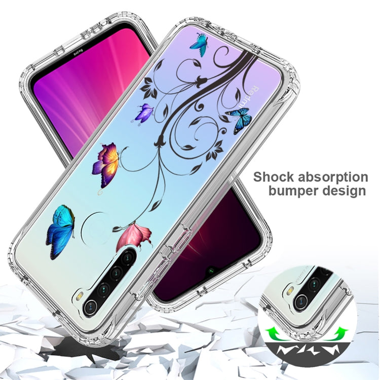 For Xiaomi Redmi Note 8 PC+TPU Transparent Painted Phone Case