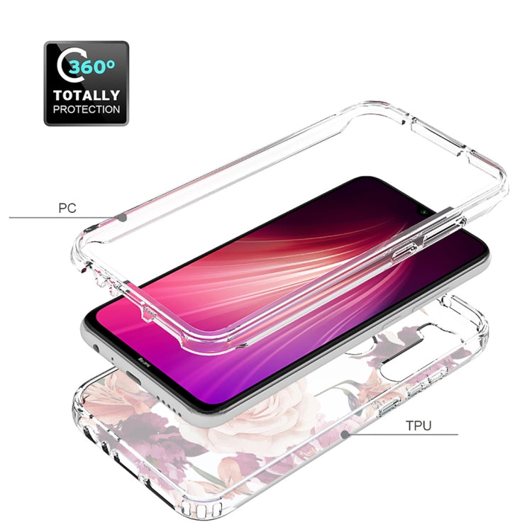For Xiaomi Redmi Note 8 PC+TPU Transparent Painted Phone Case