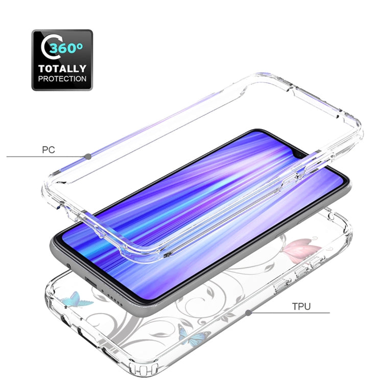 For Xiaomi Redmi Note 8 Pro PC+TPU Transparent Painted Phone Case