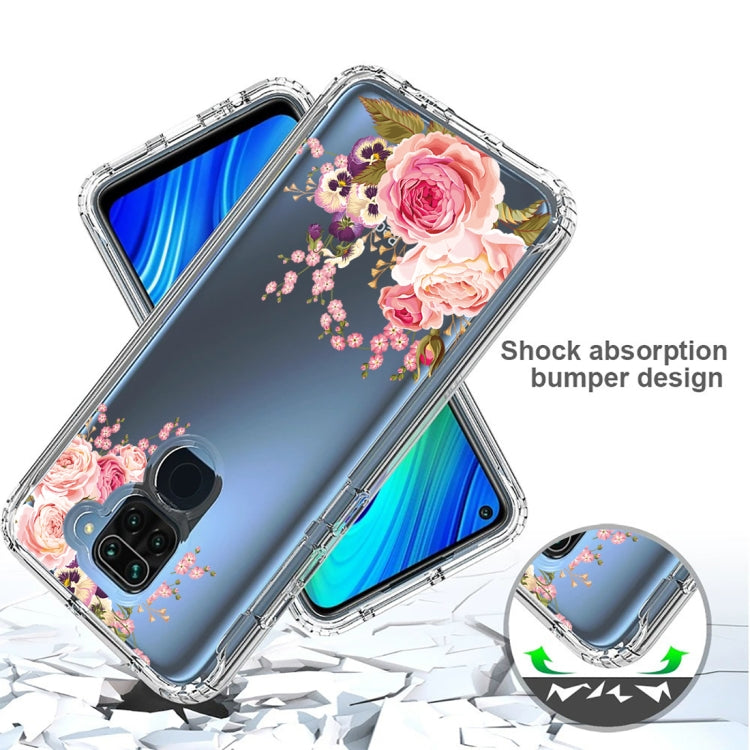 For Xiaomi Redmi Note 9 PC+TPU Transparent Painted Phone Case
