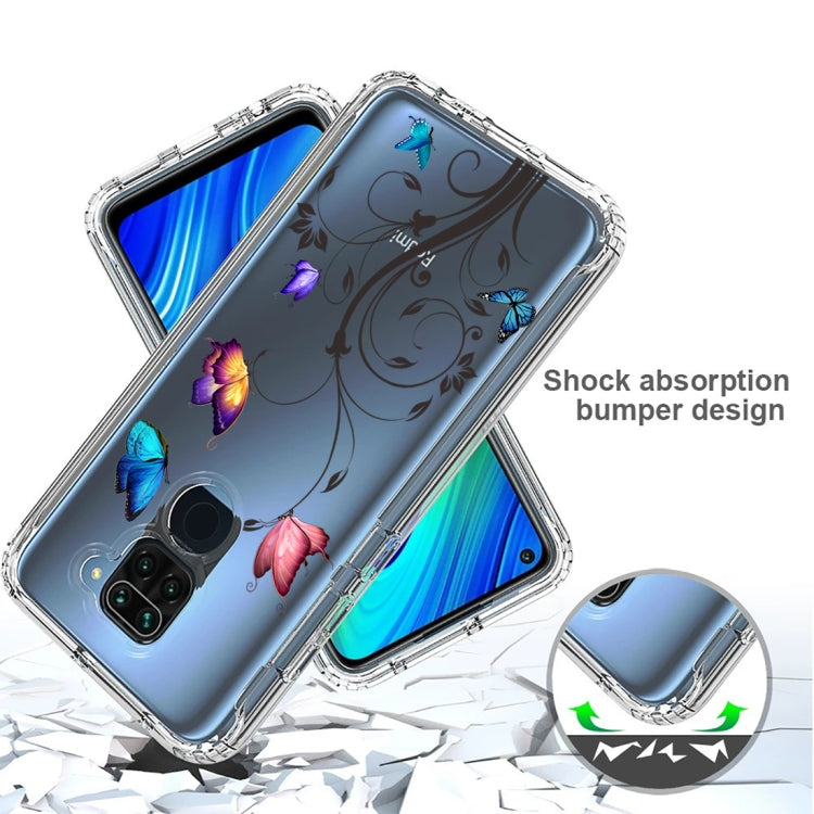 For Xiaomi Redmi Note 9 PC+TPU Transparent Painted Phone Case