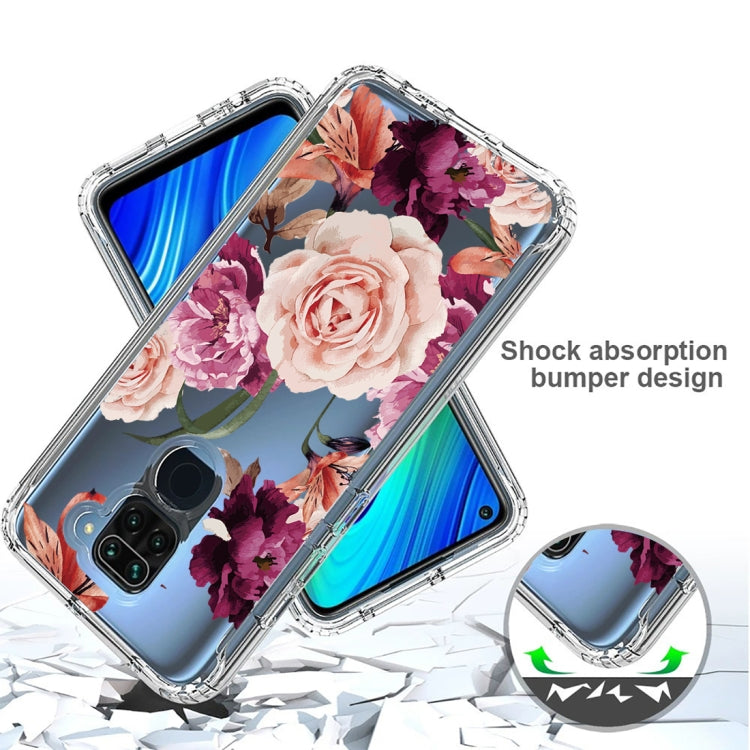 For Xiaomi Redmi Note 9 PC+TPU Transparent Painted Phone Case