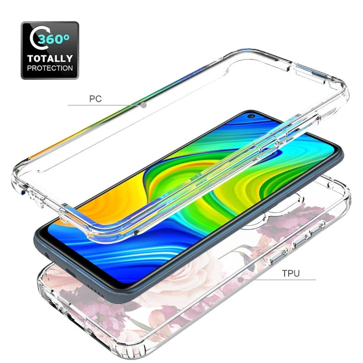 For Xiaomi Redmi Note 9 PC+TPU Transparent Painted Phone Case