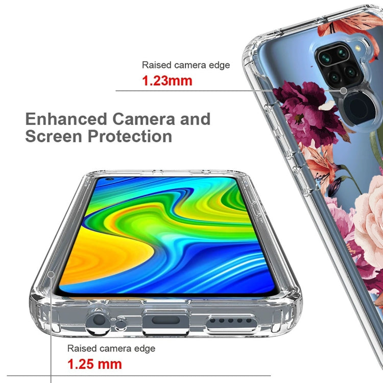 For Xiaomi Redmi Note 9 PC+TPU Transparent Painted Phone Case