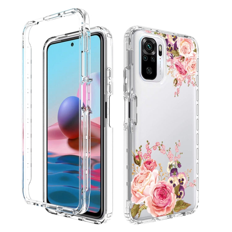 For Xiaomi Redmi Note 10 PC+TPU Transparent Painted Phone Case
