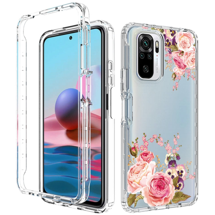 For Xiaomi Redmi Note 10 PC+TPU Transparent Painted Phone Case