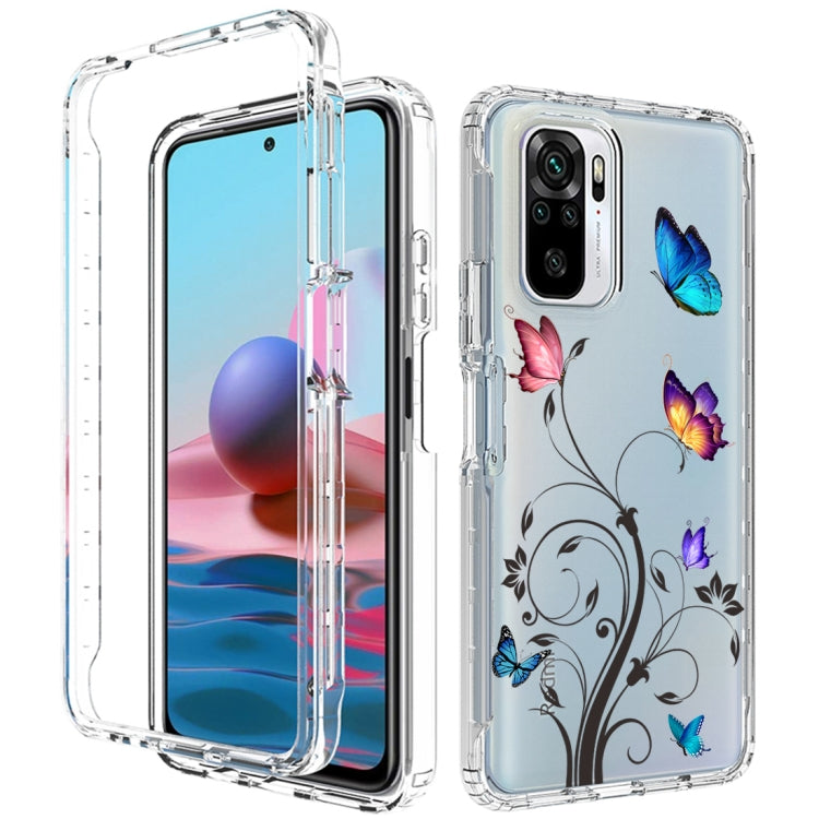 For Xiaomi Redmi Note 10 PC+TPU Transparent Painted Phone Case