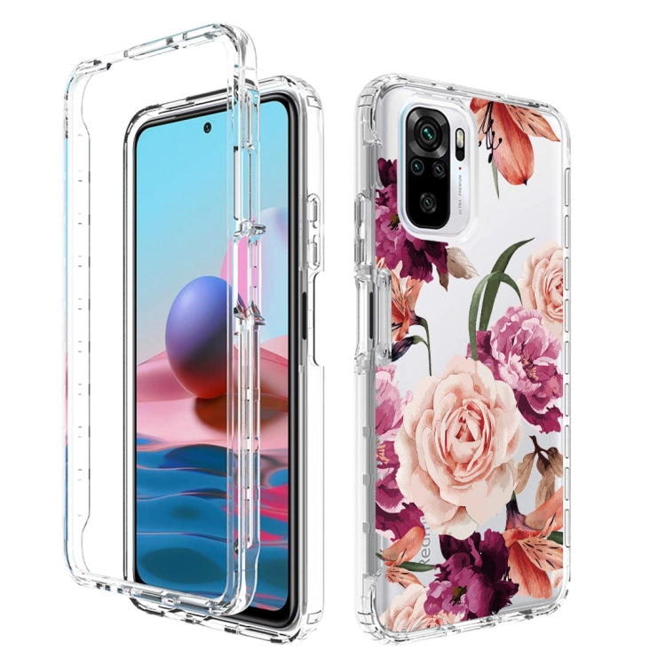 For Xiaomi Redmi Note 10 PC+TPU Transparent Painted Phone Case