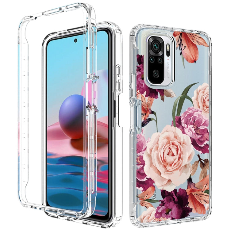 For Xiaomi Redmi Note 10 PC+TPU Transparent Painted Phone Case