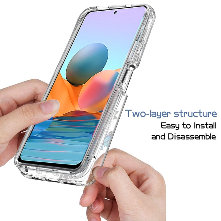 For Xiaomi Redmi Note 10 Pro PC+TPU Transparent Painted Phone Case