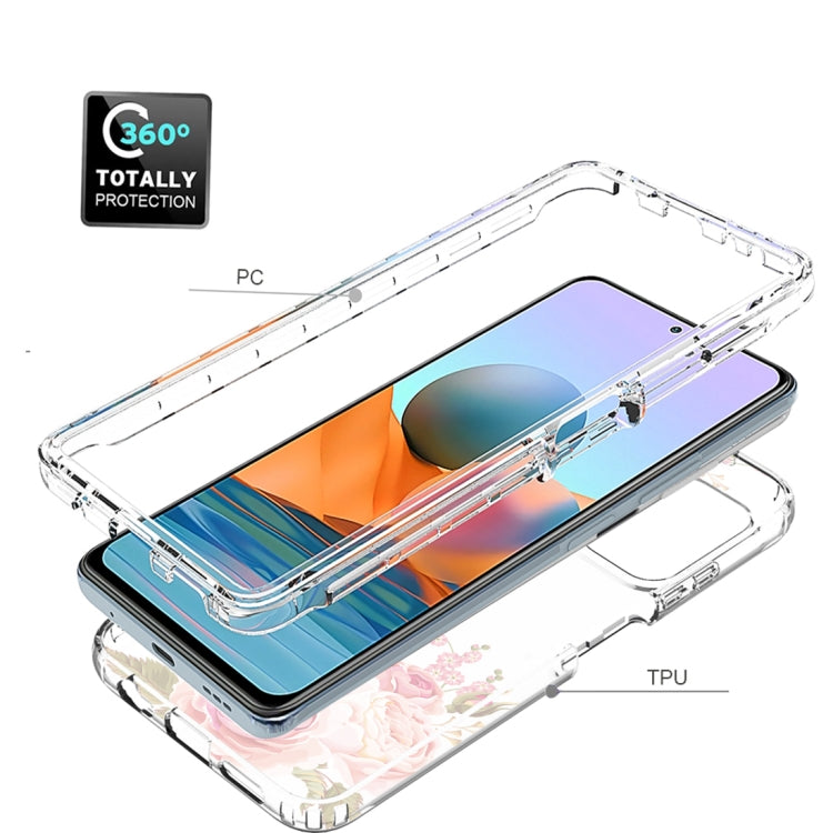 For Xiaomi Redmi Note 10 Pro PC+TPU Transparent Painted Phone Case