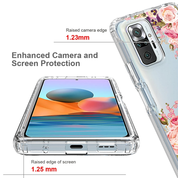 For Xiaomi Redmi Note 10 Pro PC+TPU Transparent Painted Phone Case