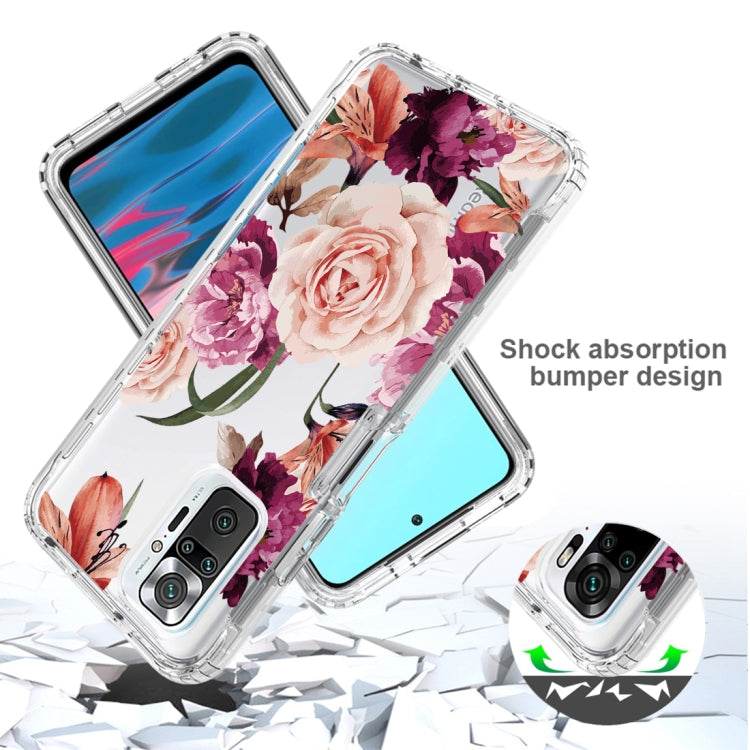 For Xiaomi Redmi Note 10 Pro PC+TPU Transparent Painted Phone Case
