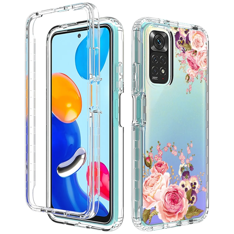 For Xiaomi Redmi Note 11 PC+TPU Transparent Painted Phone Case