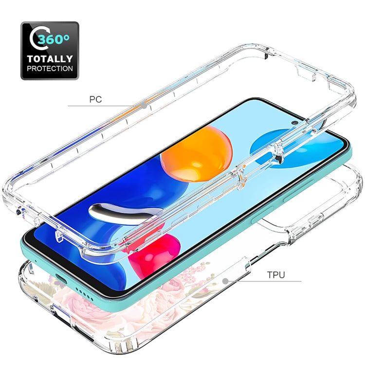 For Xiaomi Redmi Note 11 PC+TPU Transparent Painted Phone Case
