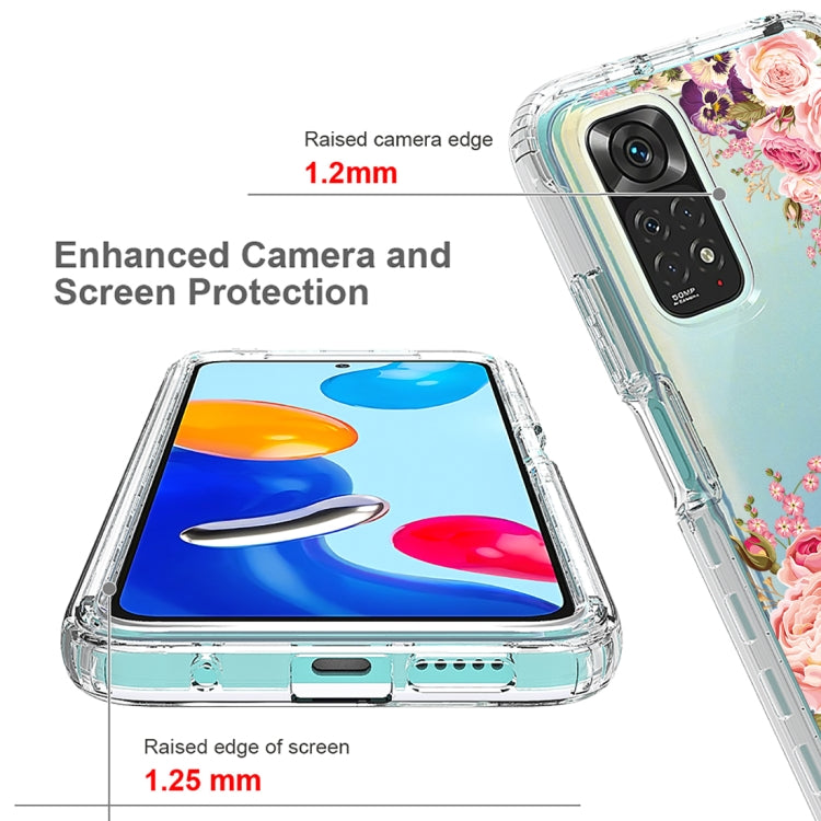 For Xiaomi Redmi Note 11 PC+TPU Transparent Painted Phone Case